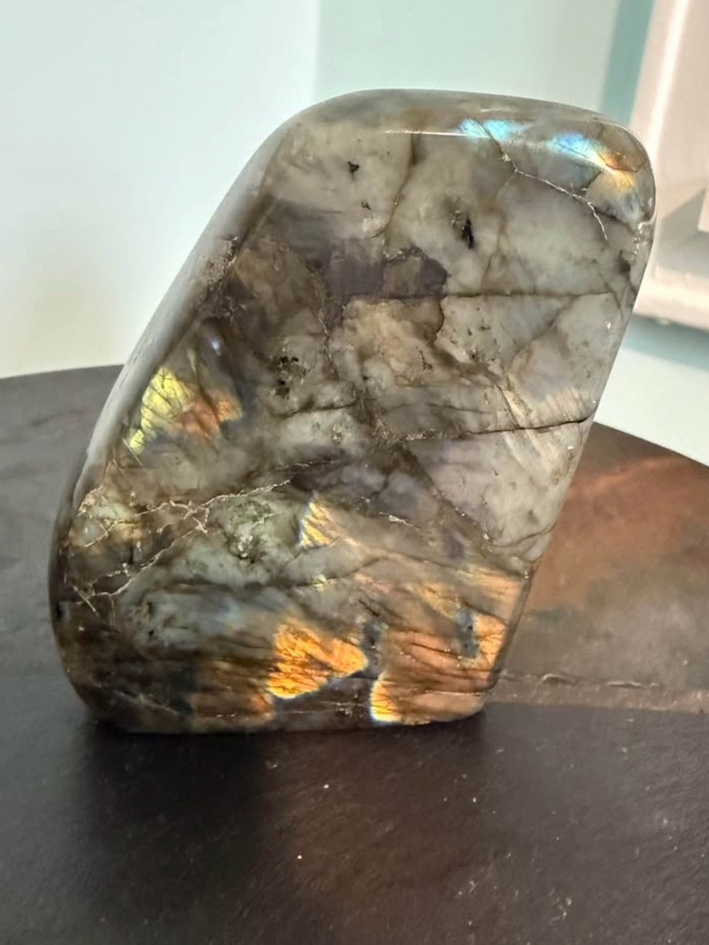 Beautiful Labradorite Crystal Stone Wedge